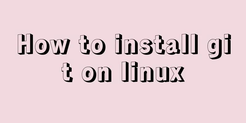 How to install git on linux