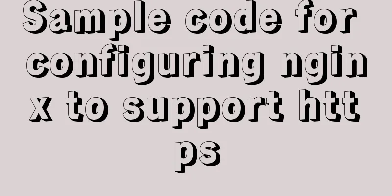 Sample code for configuring nginx to support https