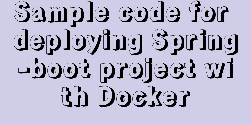 Sample code for deploying Spring-boot project with Docker