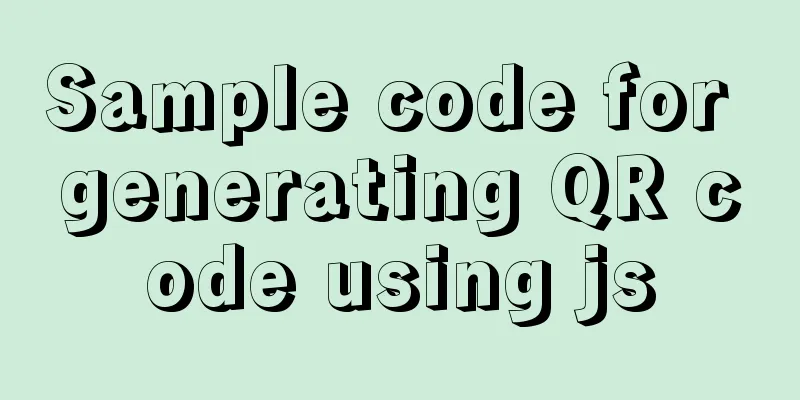 Sample code for generating QR code using js