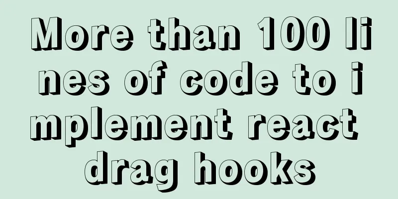 More than 100 lines of code to implement react drag hooks