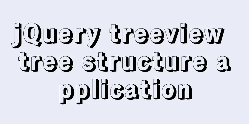 jQuery treeview tree structure application