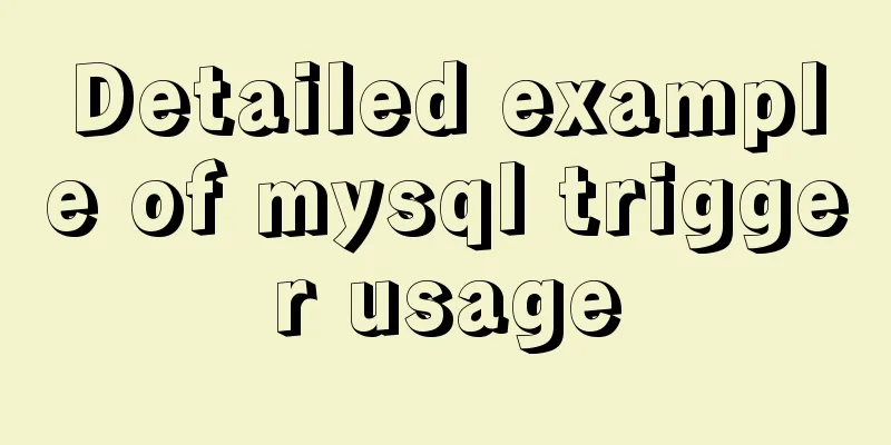 Detailed example of mysql trigger usage