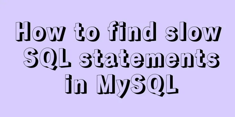 How to find slow SQL statements in MySQL