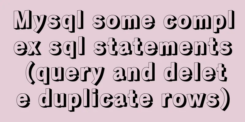 Mysql some complex sql statements (query and delete duplicate rows)
