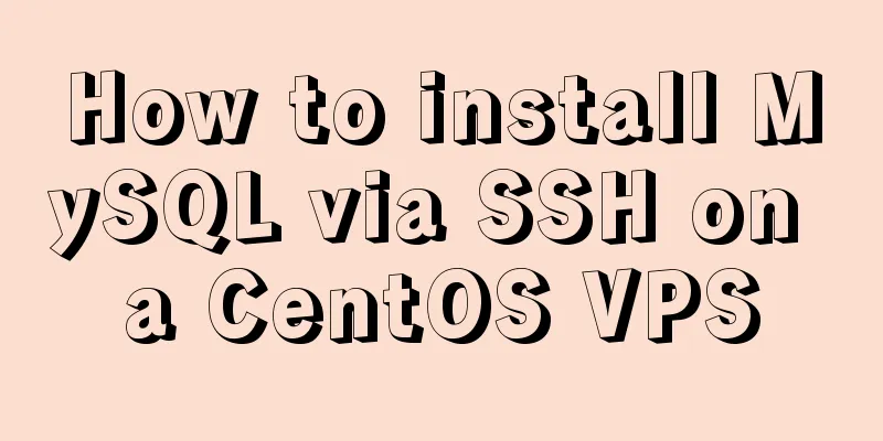 How to install MySQL via SSH on a CentOS VPS