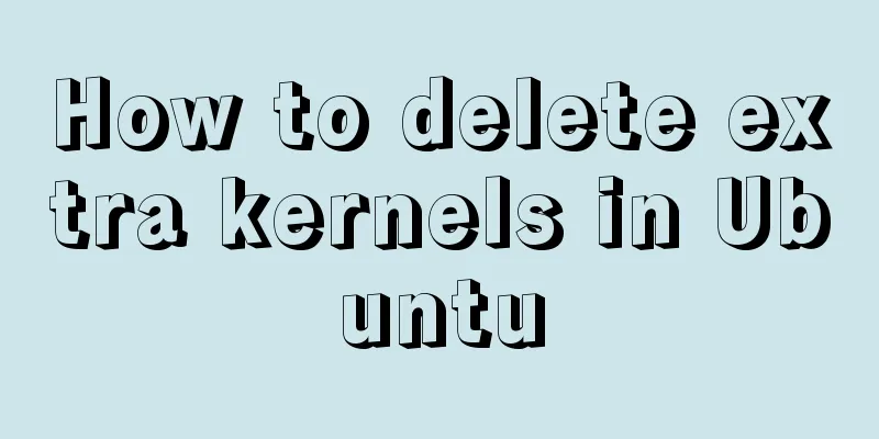 How to delete extra kernels in Ubuntu