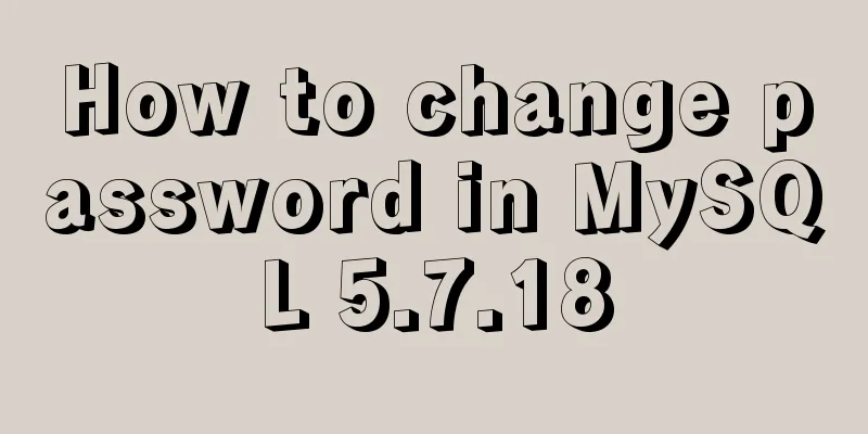 How to change password in MySQL 5.7.18