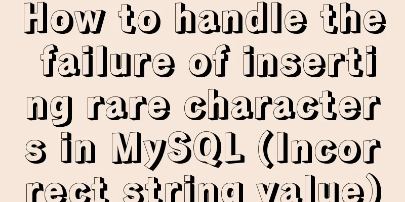 How to handle the failure of inserting rare characters in MySQL (Incorrect string value)