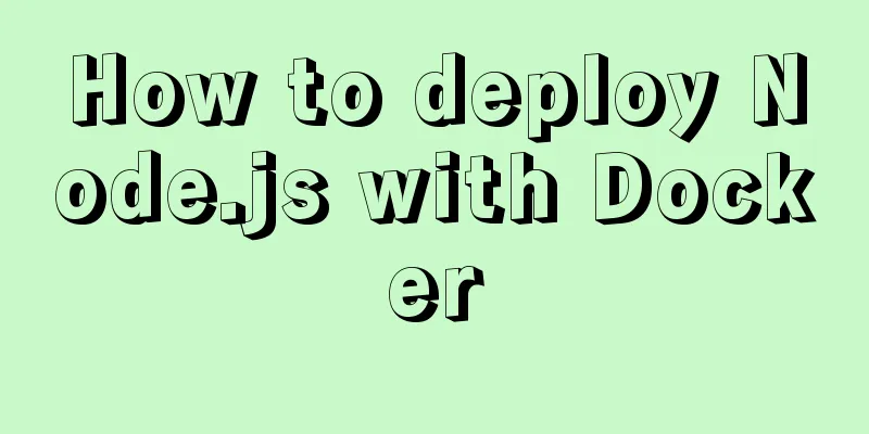How to deploy Node.js with Docker
