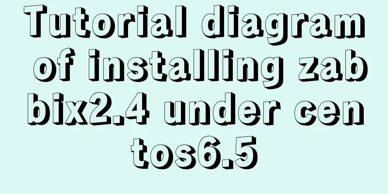 Tutorial diagram of installing zabbix2.4 under centos6.5