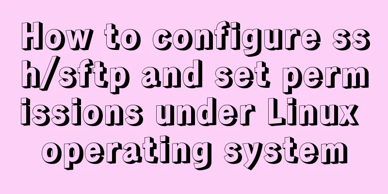 How to configure ssh/sftp and set permissions under Linux operating system