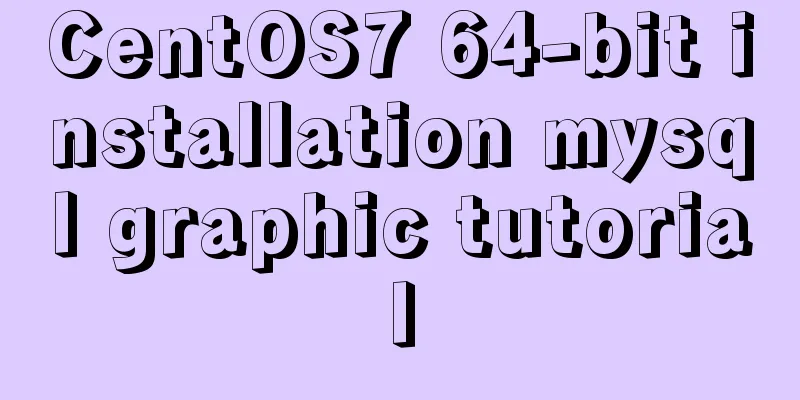 CentOS7 64-bit installation mysql graphic tutorial
