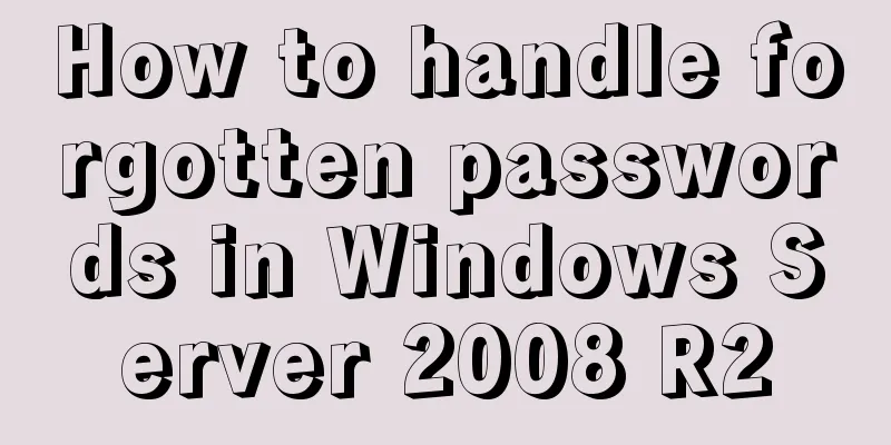 How to handle forgotten passwords in Windows Server 2008 R2