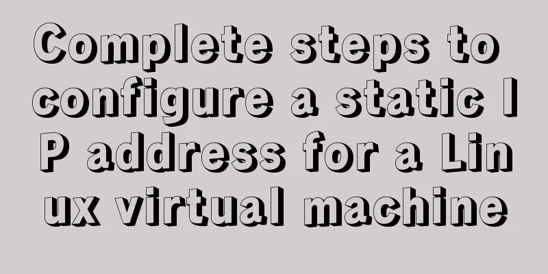 Complete steps to configure a static IP address for a Linux virtual machine