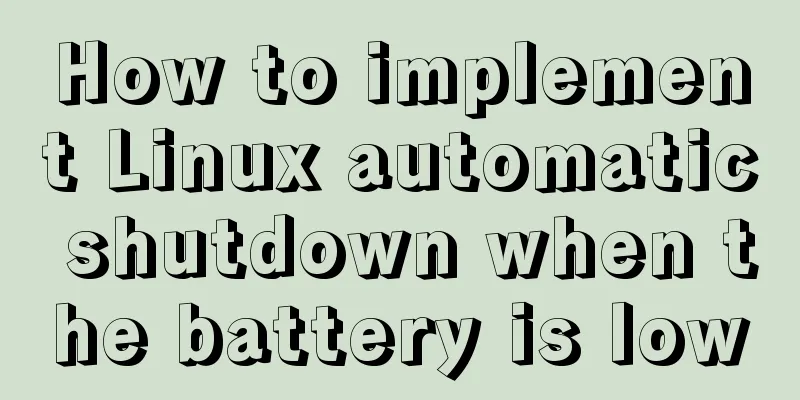How to implement Linux automatic shutdown when the battery is low