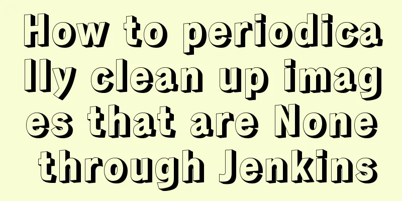 How to periodically clean up images that are None through Jenkins