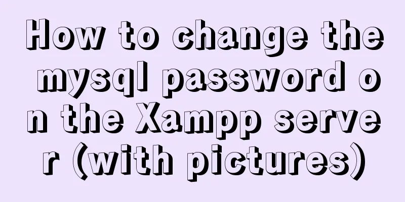 How to change the mysql password on the Xampp server (with pictures)