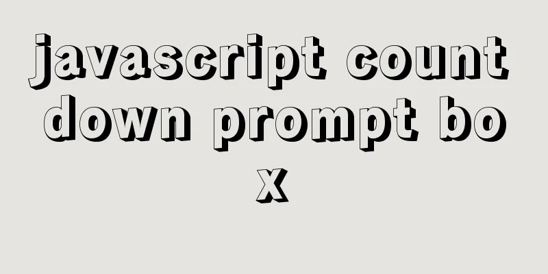 javascript countdown prompt box