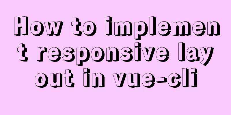 How to implement responsive layout in vue-cli