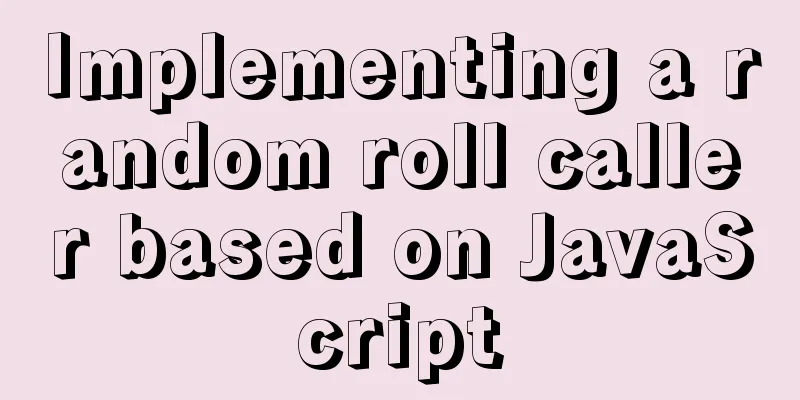 Implementing a random roll caller based on JavaScript