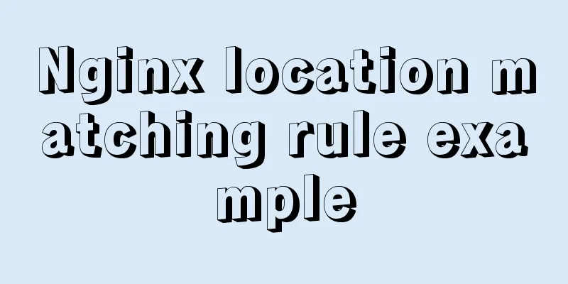Nginx location matching rule example