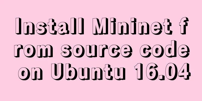 Install Mininet from source code on Ubuntu 16.04