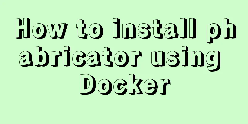 How to install phabricator using Docker