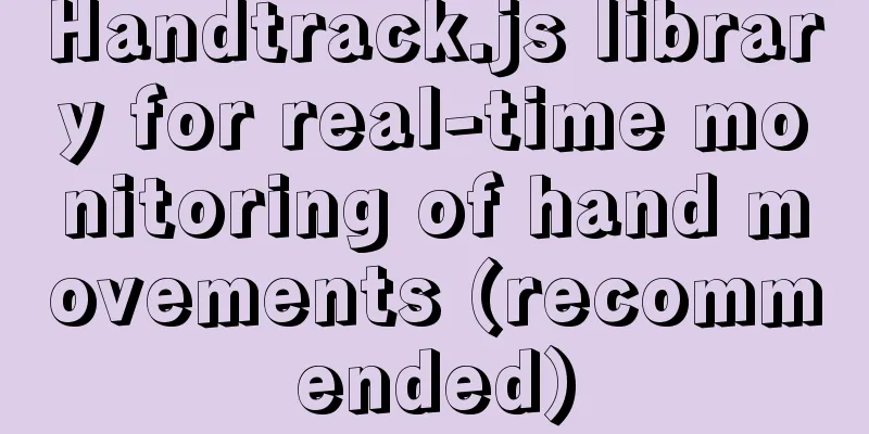 Handtrack.js library for real-time monitoring of hand movements (recommended)