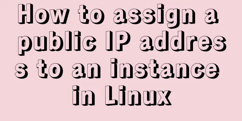 How to assign a public IP address to an instance in Linux