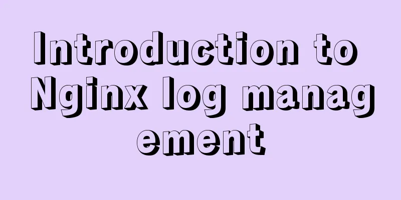 Introduction to Nginx log management