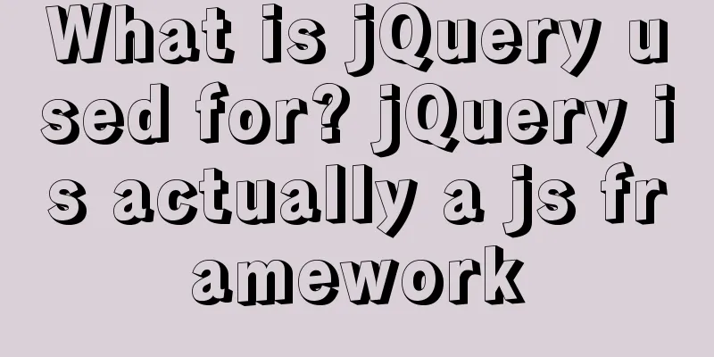 What is jQuery used for? jQuery is actually a js framework