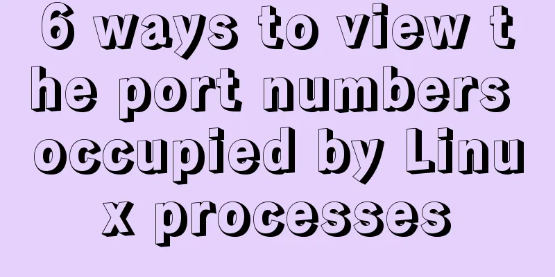 6 ways to view the port numbers occupied by Linux processes