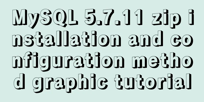 MySQL 5.7.11 zip installation and configuration method graphic tutorial