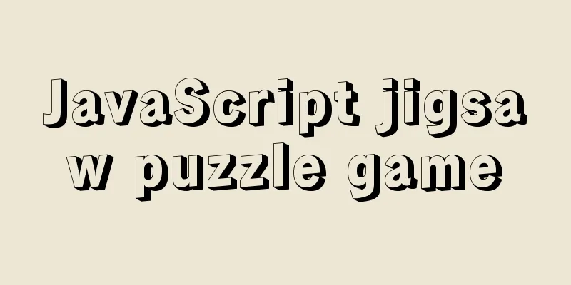 JavaScript jigsaw puzzle game