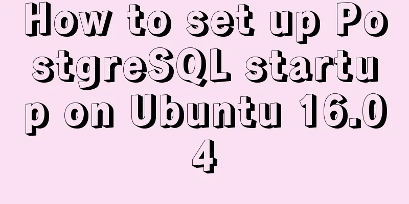 How to set up PostgreSQL startup on Ubuntu 16.04