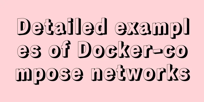 Detailed examples of Docker-compose networks