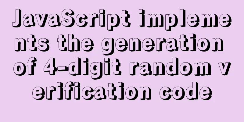 JavaScript implements the generation of 4-digit random verification code