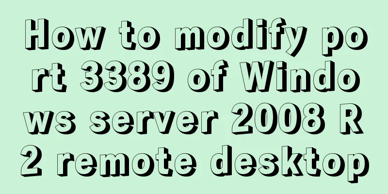 How to modify port 3389 of Windows server 2008 R2 remote desktop
