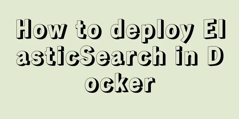 How to deploy ElasticSearch in Docker