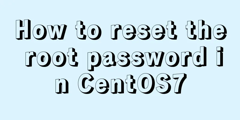 How to reset the root password in CentOS7