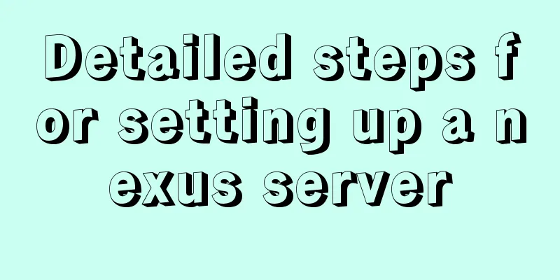 Detailed steps for setting up a nexus server