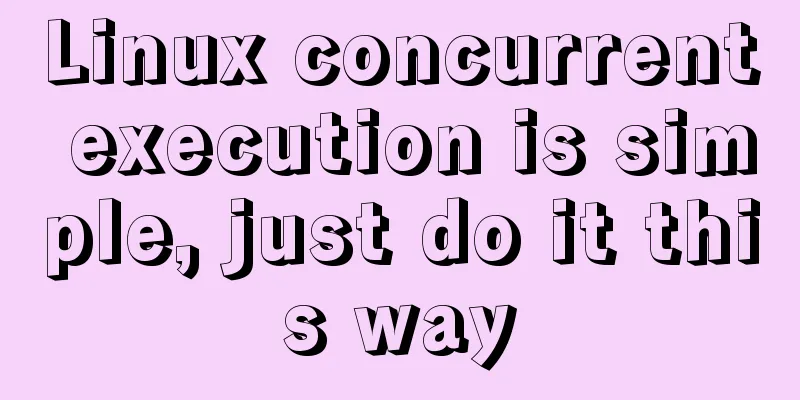 Linux concurrent execution is simple, just do it this way