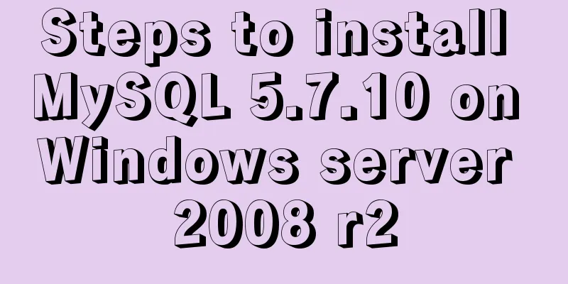 Steps to install MySQL 5.7.10 on Windows server 2008 r2