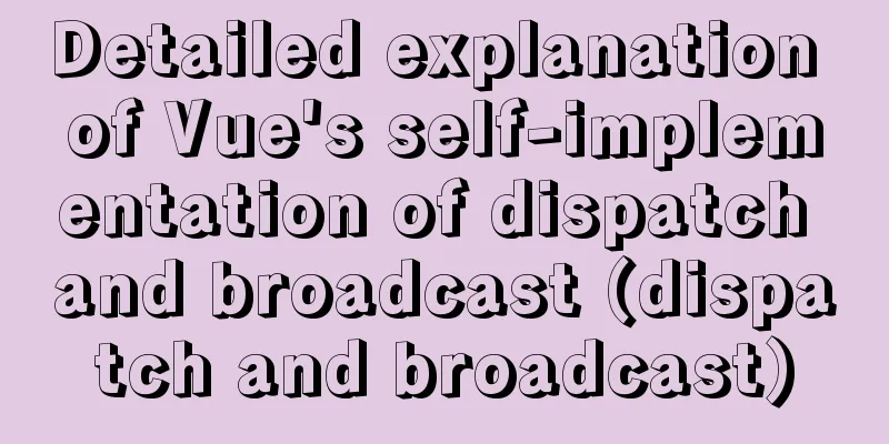Detailed explanation of Vue's self-implementation of dispatch and broadcast (dispatch and broadcast)