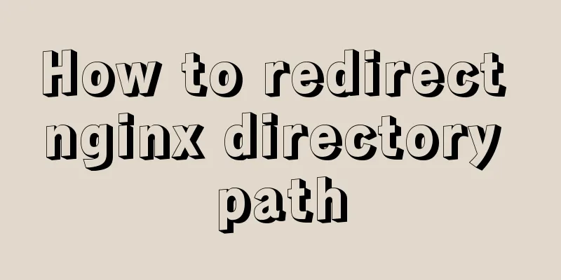 How to redirect nginx directory path