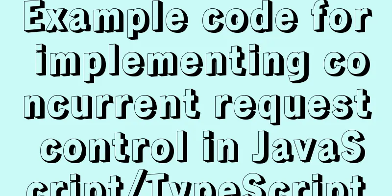 Example code for implementing concurrent request control in JavaScript/TypeScript