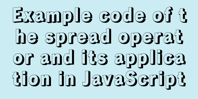 Example code of the spread operator and its application in JavaScript